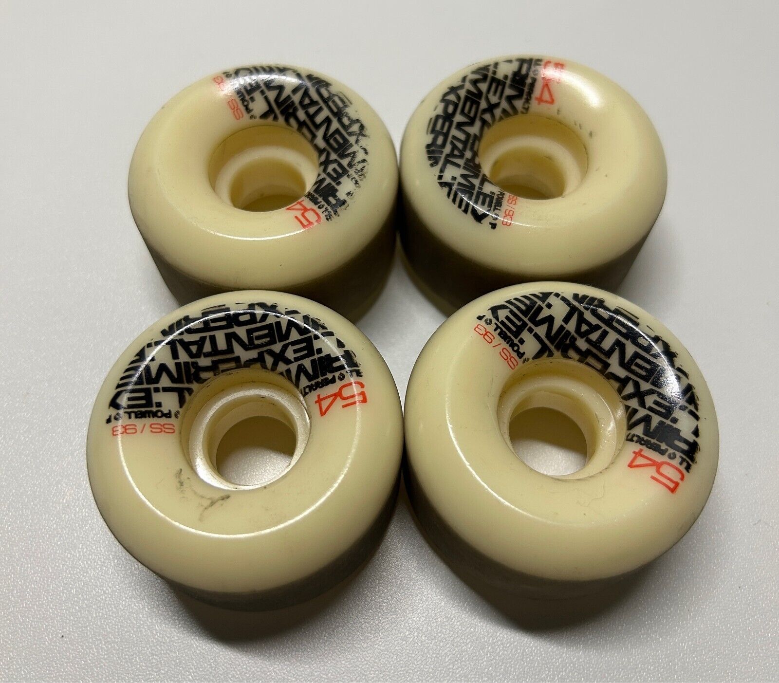 Powell Peralta Experimental Dragon Formula 54MM 93A Skateboard Wheels Set/4 USED