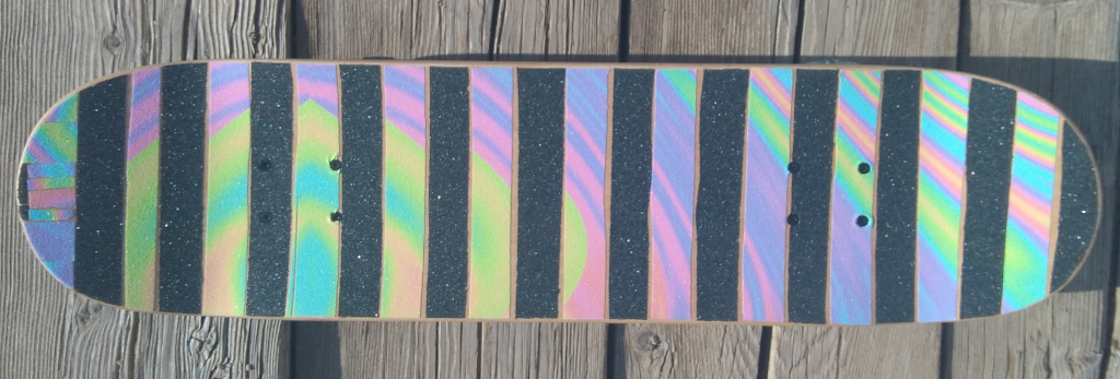 Mini-Logo "pattern blocks" 8.0 / Bullet 135mm / Marphemeral 55mm 99a used complete custom skateboard